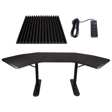 Ultimate Support NUC-001 Nucleus Series Studio Desk with Wedge-style Professional Studio Foam Panels Package