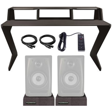 Ultimate Support NUC-Z-BDM Nucleus-Z Explorer Studio Desk with Ultimate Isolator Pads Package