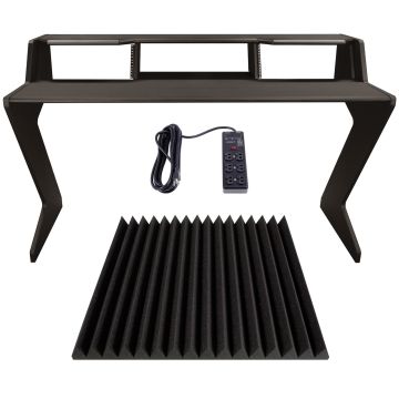 Ultimate Support NUC-Z-BDM Nucleus-Z Explorer Studio Desk with Wedge-style Professional Studio Foam Panels Package