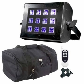 ADJ UV Flood 36 LED Blacklight & Remote Package