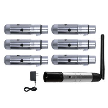 Blizzard Lighting wiCICLE XMIT & Skywire Wireless DMX Transmitter & (6) Receivers Package small image