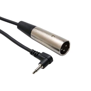 Hosa XVM-305M Microphone Cable Right-angle 3.5 mm TS to XLR3M