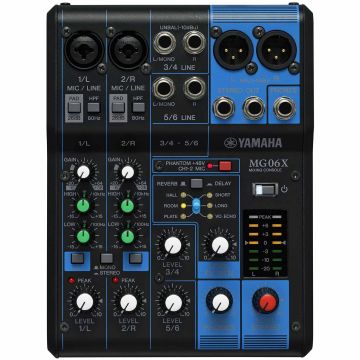 Yamaha MG06X 6-Input Stereo Mixer with Effects