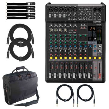 Yamaha Pro Audio MG12XCV 12-Input 4 Bus Mixer with Carry Bag Package