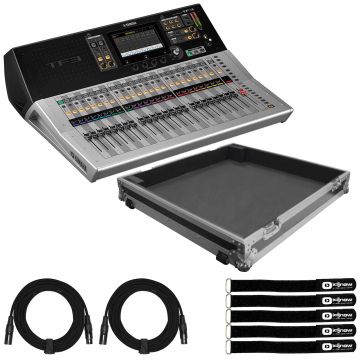 Yamaha TF3 Digital Mixer 24+1 Fader Audio Console with Flight Case