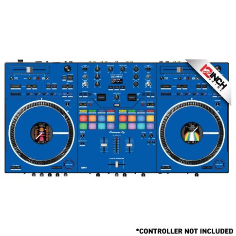 12 Inch Skinz (14) Piece Adhesive Kit for Pioneer DDJ-REV7 - Blue