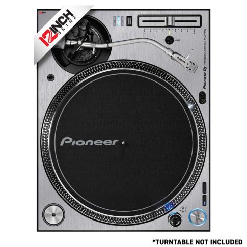 12 Inch Skinz (6) Piece Kits for PLX-1000 (PAIR) - Brushed Silver