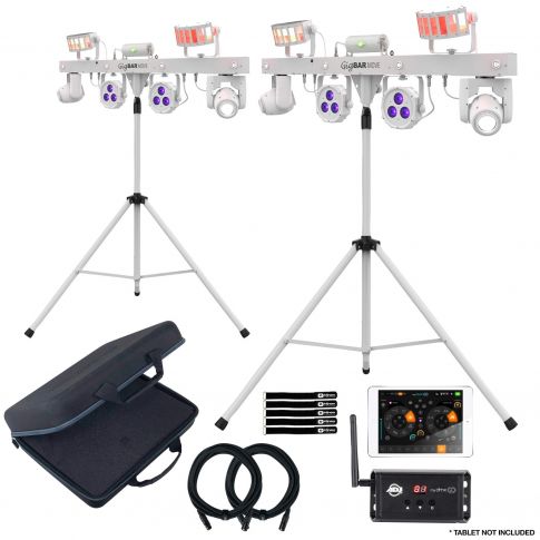 2x Chauvet DJ GigBar Move White Systems with Wireless Lighting Control