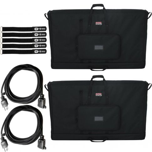 (2) Gator Cases G-LCD-TOTE50 50" Padded LCD / LED Panel Transport Bags