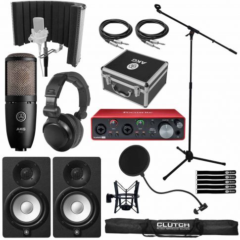 (2) Yamaha HS5 5" Monitors with Scarlett 2i2 3G Recording Interface