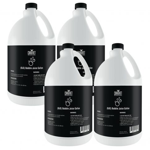 (4) Chauvet DJ Gallon Bubble Fluid Package