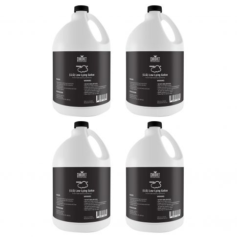 (4) Chauvet DJ LLG Water-Based Low-Lying Fog Fluid Bottles Package