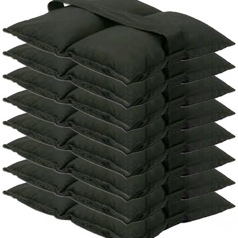 (8)-Global-Truss-GT-SB25-25-lb-Black-Canvas-Sandbags-Package