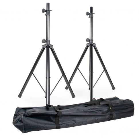 American DJ SPSX2B Speaker Stand Package with Carry Bag