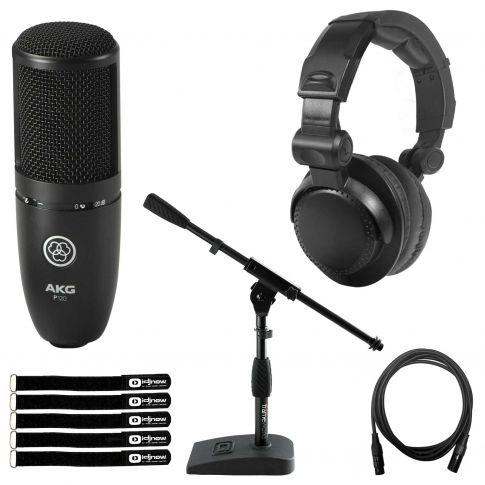 AKG P120 Perception 120 Black Microphone with Monitoring Headphones