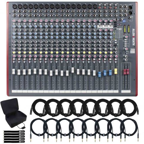 Allen & Heath ZED-22FX Multipurpose FX Mixer with Gear Bag Package