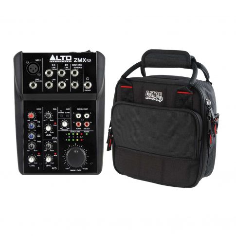 Alto Professional Zephyr ZMX52 5-Channel Compact Mixer with Mixer / Gear Bag Package
