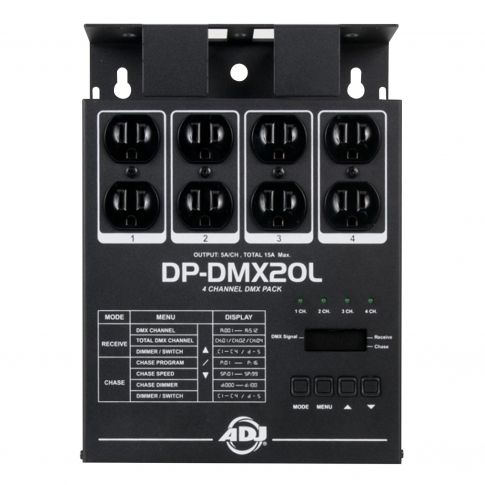 American DJ DP-DMX20L 4 Channel Portable DMX Dimmer / Switch Pack