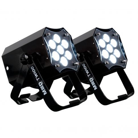 American DJ MOD TW100 Modular Series 7 x 15W WW/CW/AMBER 4-IN-1 LED Par Cans Duo Package