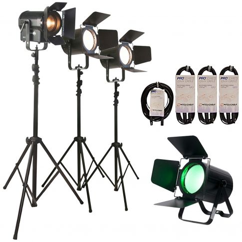 American DJ VARIABLE WHITE STREAM PAK Live Streaming Light Bundle