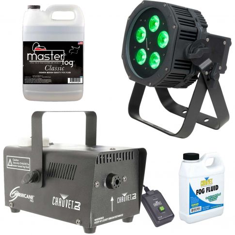 American DJ WiFLY EXR HEX5 IP Outdoor/IP65 Rated Compact LED Uplight Package