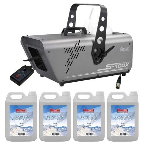 Antari S-100X High Powered Snow Machine with Super Dry Snow Fluid