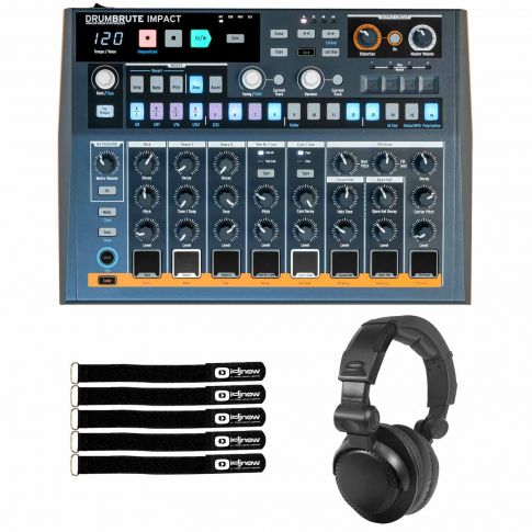 Arturia DrumBrute Impact Analog Drum Machine Package