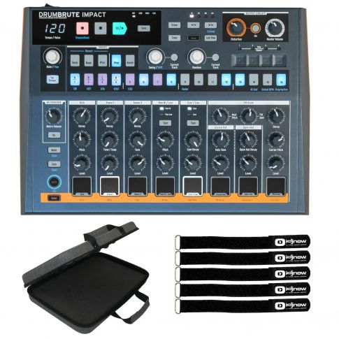 Arturia DrumBrute Impact Analog Drum Machine with Utility Carry Case