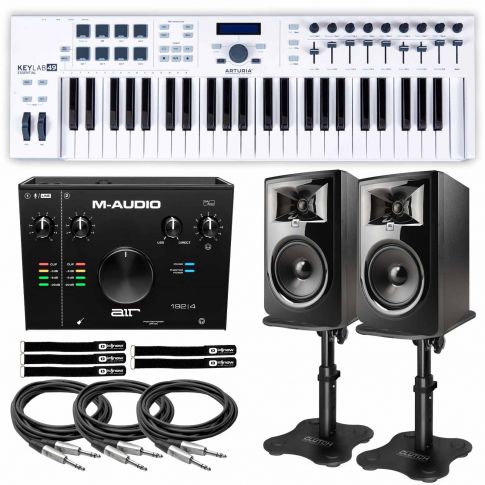Arturia Keylab Essential 49 Keyboard Controller with JBL 6" Monitors
