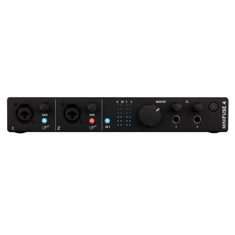 Arturia MINIFUSE-4-BLACK 4 In / 4 Out Audio & MIDI Interface in Black