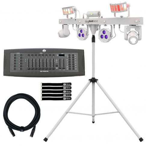 Chauvet DJ GigBar Move White Effect Light System with DMX Controller