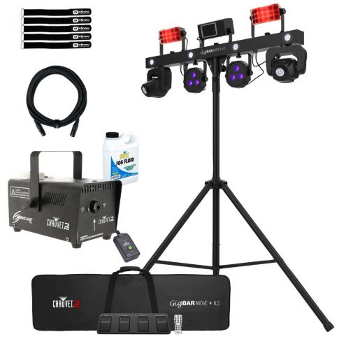 Chauvet DJ GIGBARMOVEPLUSILS ILS Effect Light System with Fog Machine