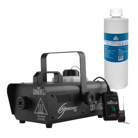 Chauvet DJ Hurricane 1000 Fog Machine with a Quart of Fog Juice
