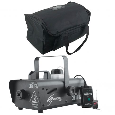 Chauvet DJ Hurricane 1000 Fog Machine with Carry Bag Package