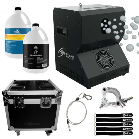 Chauvet DJ Hurricane Bubble Haze Machine with Fluid & Case