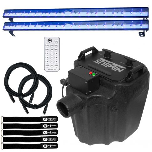 Chauvet DJ Nimbus Dry Ice Fog Machine with American DJ Black Lights