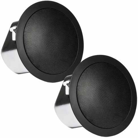 (2) JBL Professional Control 12C/T Compact Ceiling Loudspeakers (Black)