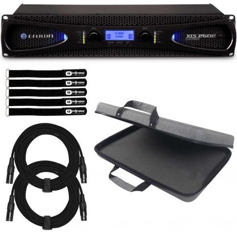 Crown XLS 2502 Two-channel 775W Power Amplifier with Controller Case