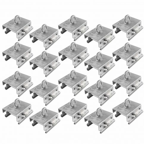 (20) Trusst CT-TENT Adjustable Tent Clamps for Clear Span Tents using Keder Grooved Beams