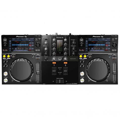 Pioneeer DJM-250MK2 2-Channel Mixer with Pioneer XDJ-700 Compact Digital Decks DJ Package