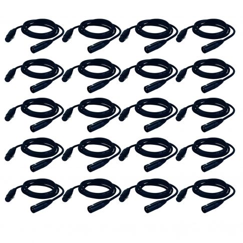 20 Pack DMX5 - 5FT DMX Cables
