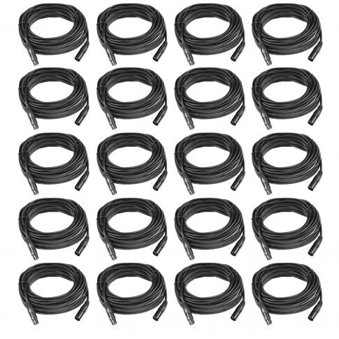 20 Pack DMX50 - 50FT DMX Cables 