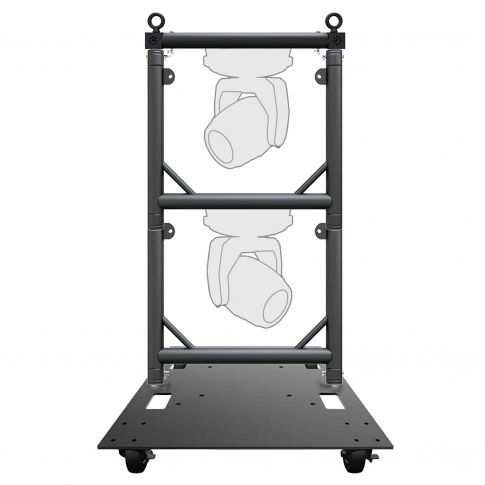 Global Truss Modular Lighting Quick Grid Section for Moving Heads in Black Duo Package