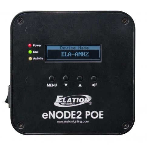 Elation Professional eNode2 POE Compact 2-Universe Ethernet-DMX Node