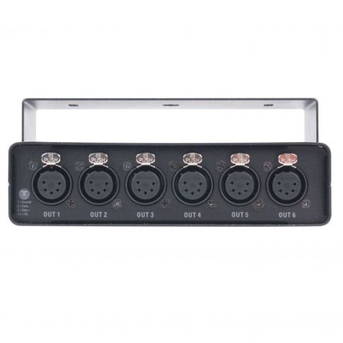 Elation Professional RDMX6S RDM E1.20 Compliant 6-way RDM/DMX Data Splitter