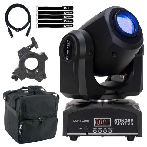 Eliminator Lighting STINGER-SPOT-30 Mini Moving Head with Fixture Case
