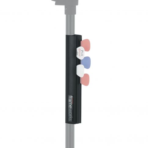 Gator Frameworks Clip-On Guitar Pick & Slide Holder for Microphone Stands [GFW-GTR-PICKCLIP]