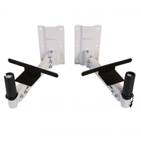 Gator Frameworks GFWSPKWM100W White Wall Mount Speaker Stands (Pair)