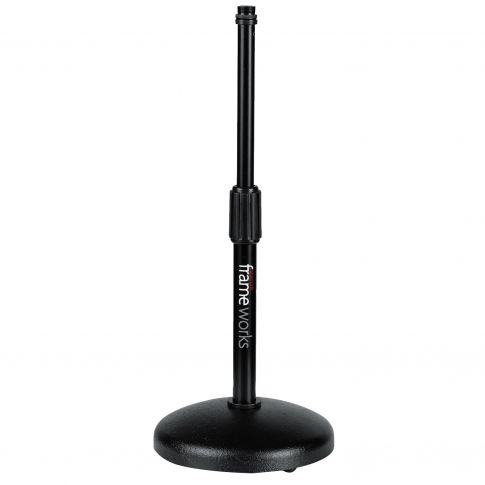 Gator Frameworks Round Base Desktop Microphone Stand