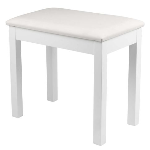 Gator Frameworks Traditional Wooden Piano Bench in White